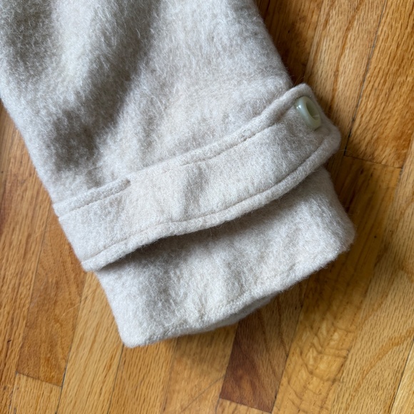 Stunning Vintage 70s oversized ivory wool swing coat - Picture 6 of 11